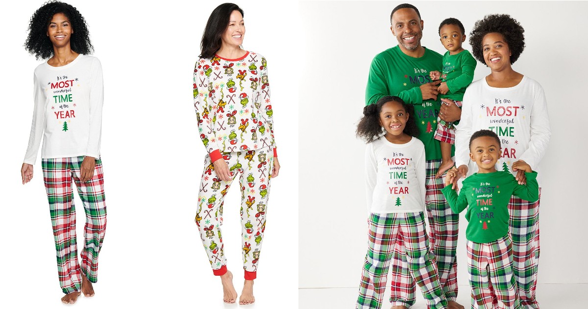Matching Holiday Pajamas for the Family