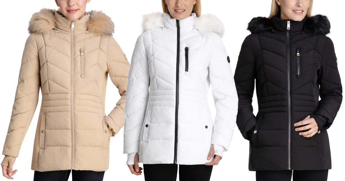 Michael Kors Hooded Puffer Coat