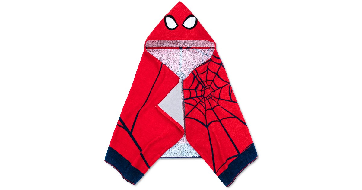 Disney Spiderman Hooded Towel