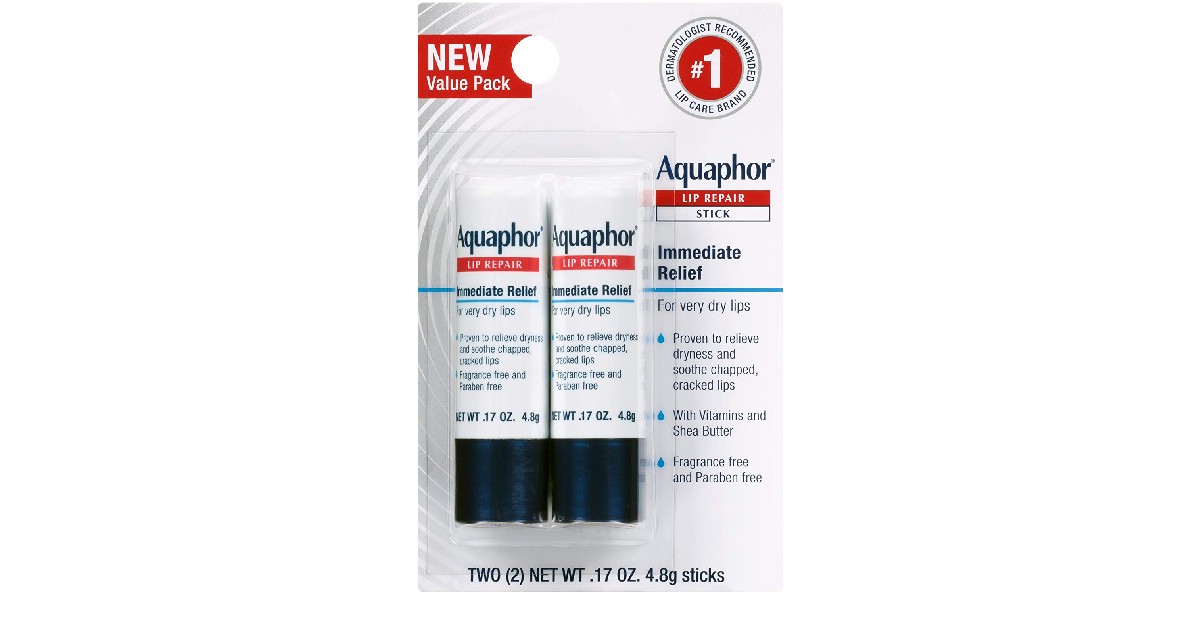 Aquaphor Lip Repair Stick 2-Pack ONLY $4.47 (Reg. $10)