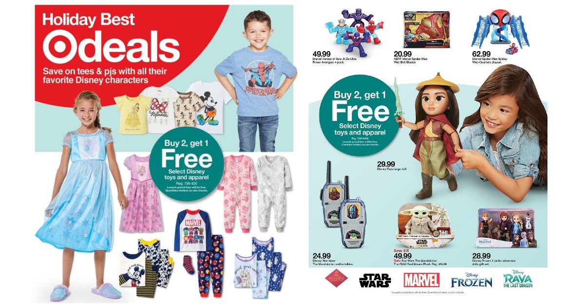 Buy 2 get 1 Free on Select Disney Toys and Clothing at Target