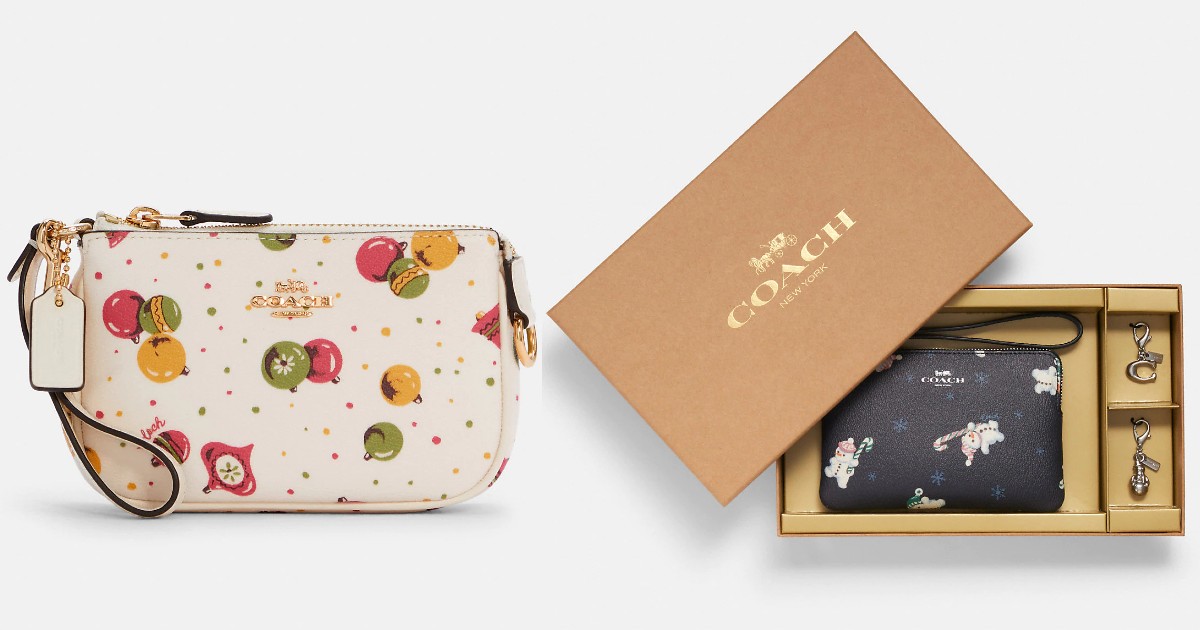 Coach Holiday Print Bags and G...