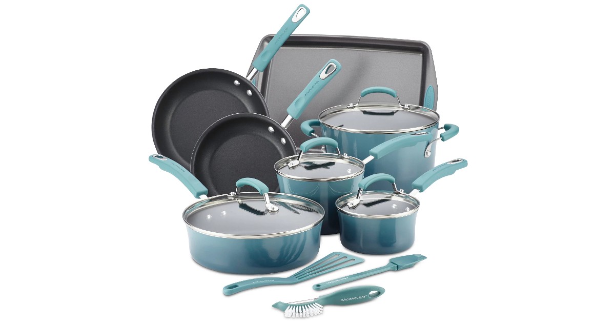 Rachael Ray 14-Pc. Nonstick Cookware Set ONLY $79.99 (Reg. $300)