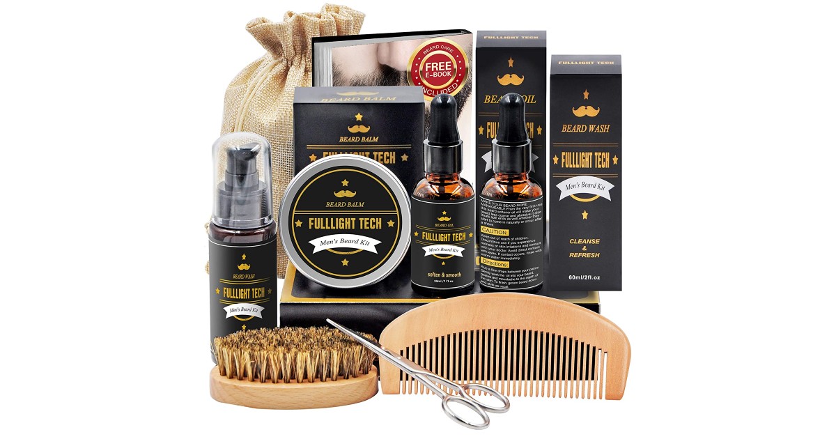 Fulllight Beard Grooming Kit at Amazon
