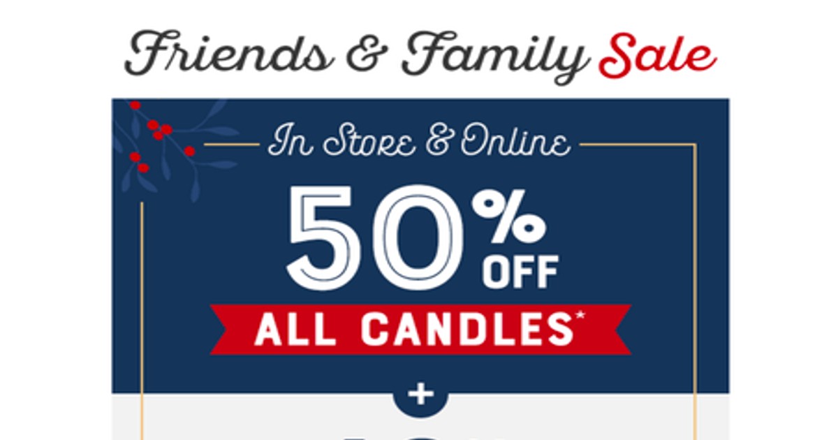 50% Off Yankee Candle Coupon + 40% Off Everything Else