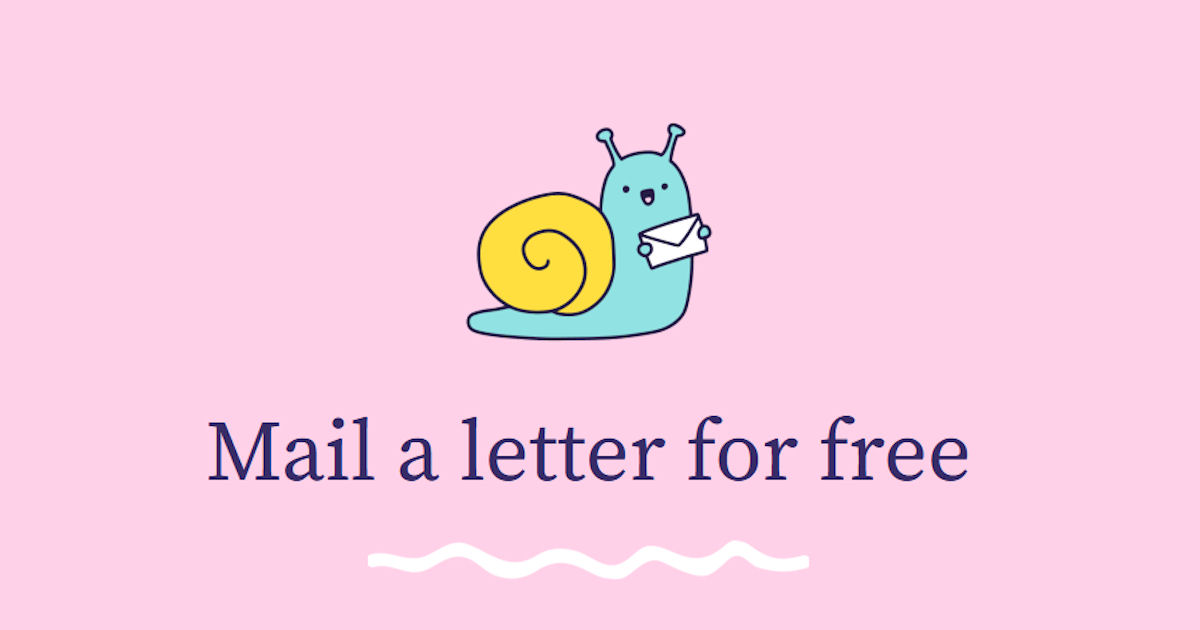 Mail a Letter for FREE
