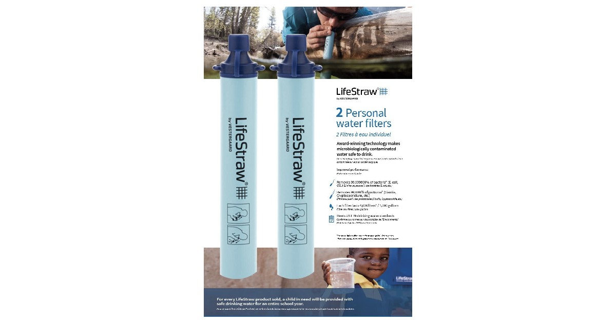LifeStraw Personal 2-Pack ONLY $19.98 (Reg. $40)