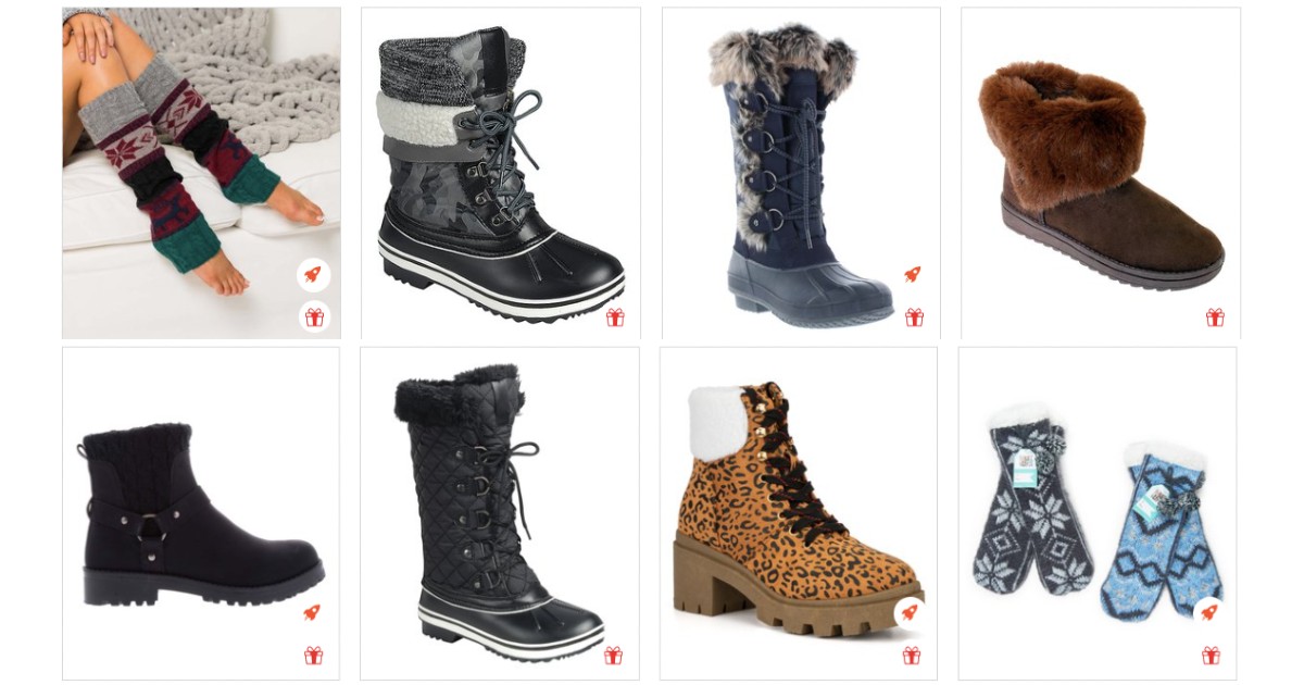 55% Off Boots, Socks & Leg Warmers + Extra 10% Off at Checkout