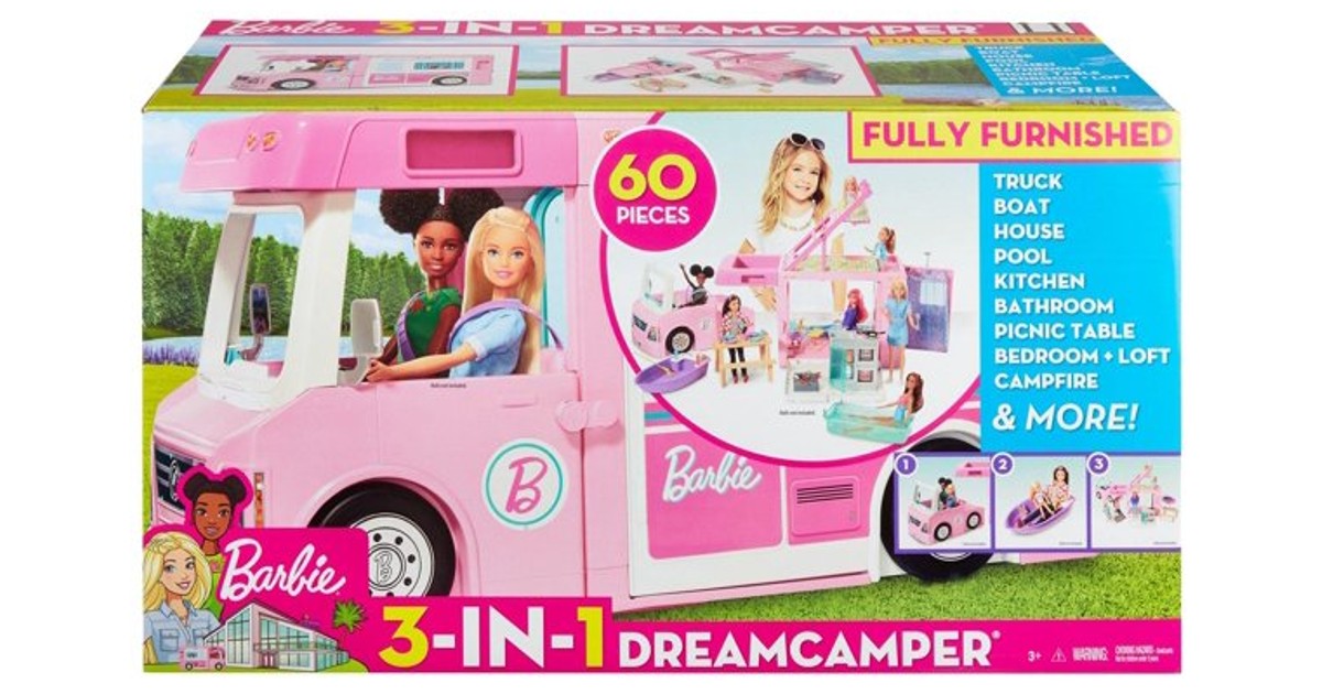 Barbie 3-in-1 DreamCamper Vehicle at Walmart