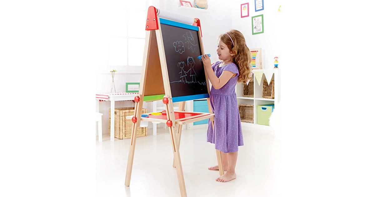 Hape All-in-One Wooden Kid’s Art Easel at Amazon