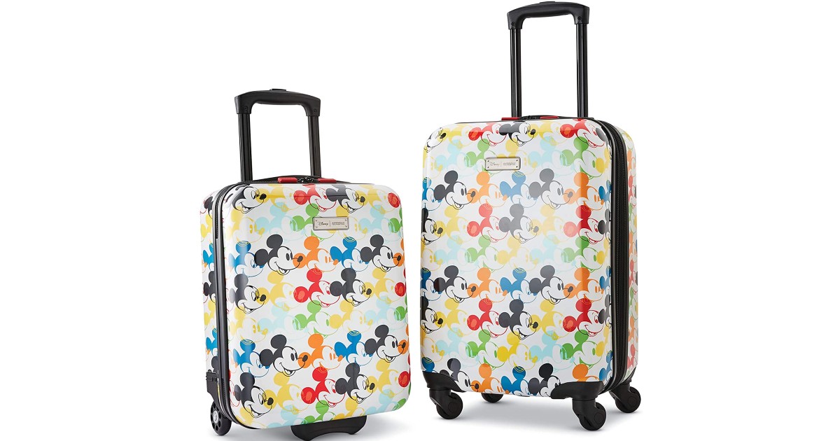 Mickey Mouse Hardside Luggage at Amazon