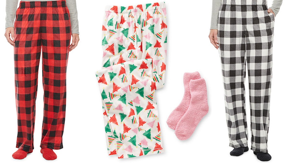 Women’s Fleece Pajama Pants & Socks at JCPenney