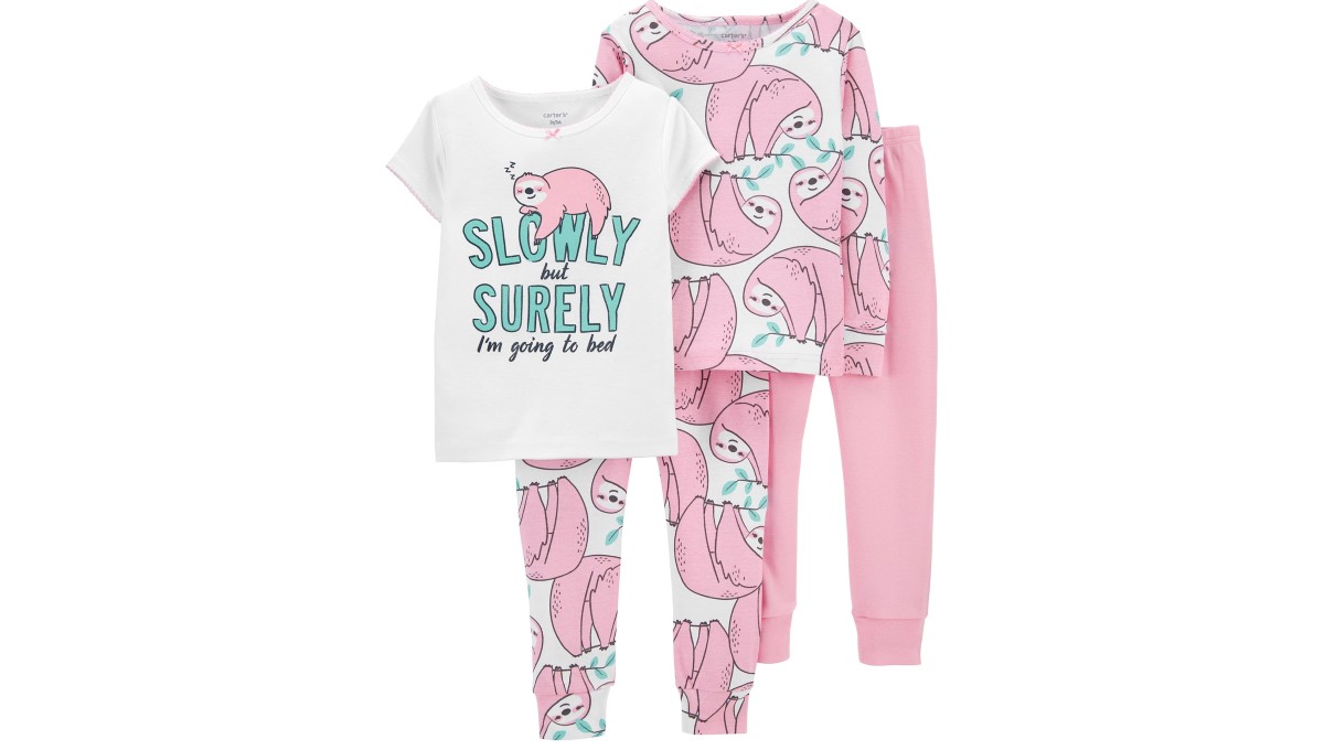 Carter's Baby Girls 4-Piece Pajama Set