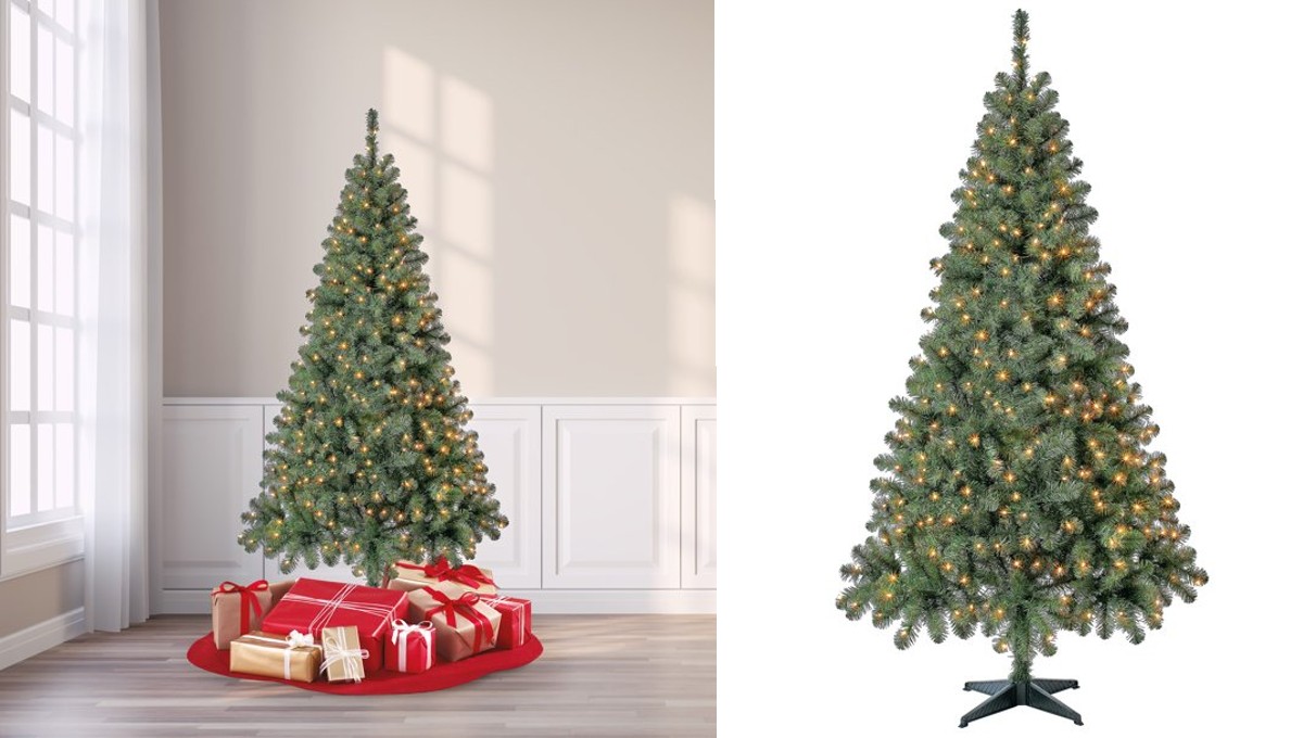 6.5-Foot Pre-Lit Christmas Tree