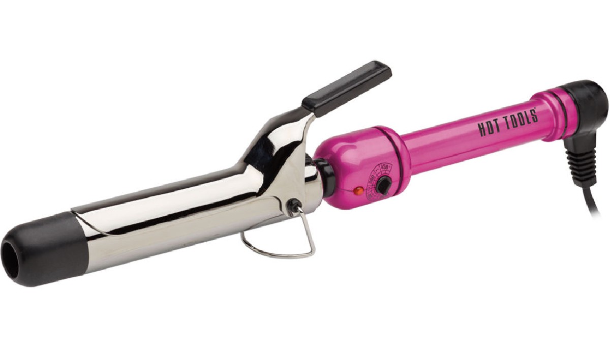 Hot Tools Pink Titanium Curling Iron
