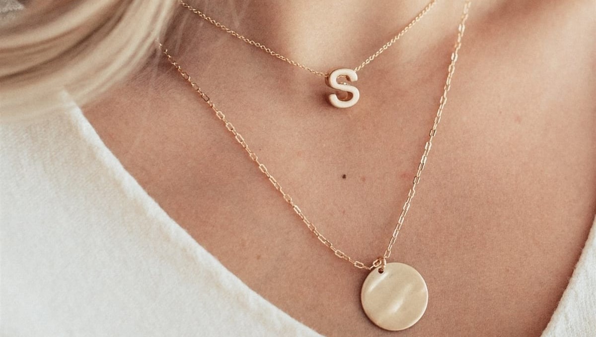 Multi Layer & Pendant Initial Necklaces at Jane