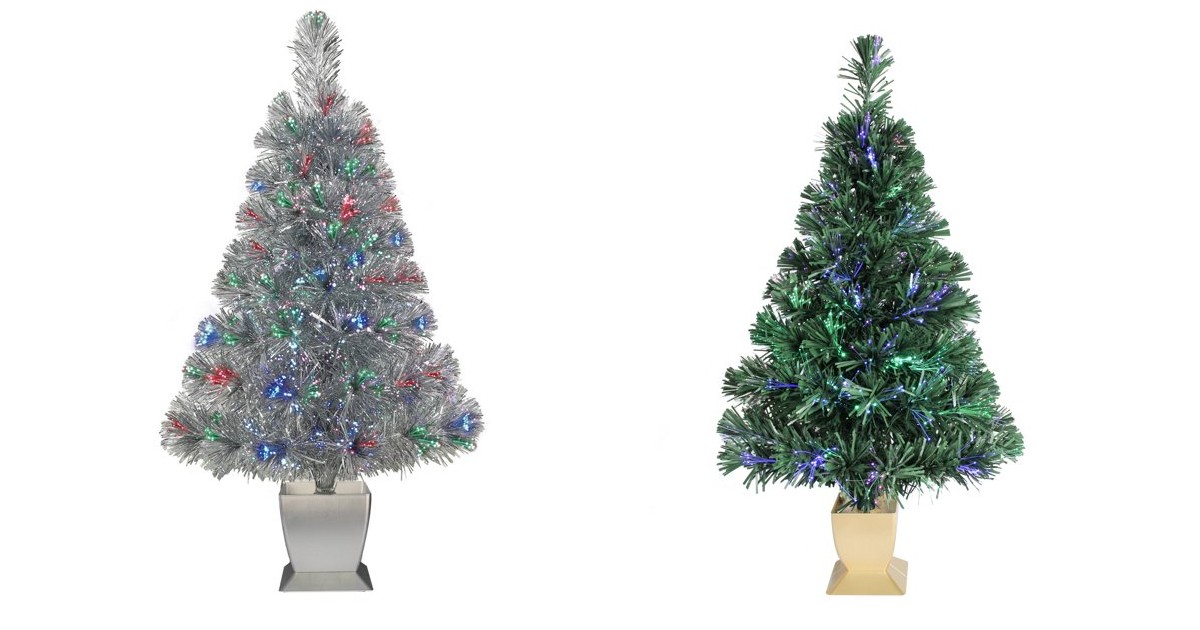 Mini Fiber Optic Lit Christmas Tree Only $8 (Reg $40)