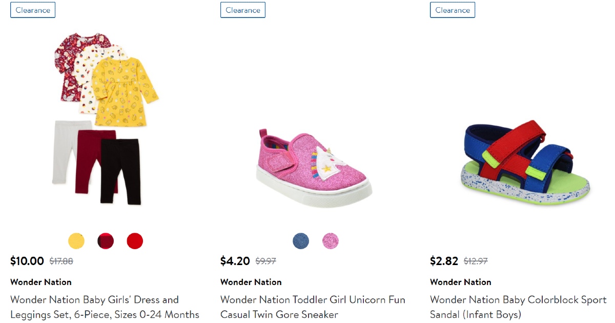 Wonder Nation Kids Clothes Clearance 50-80% Off + Free Shipping