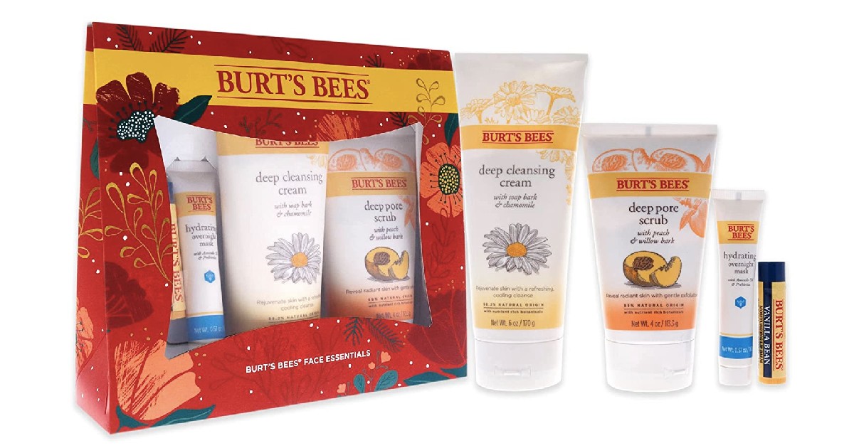 Burts Bees Face Care Gift Set on Amazon
