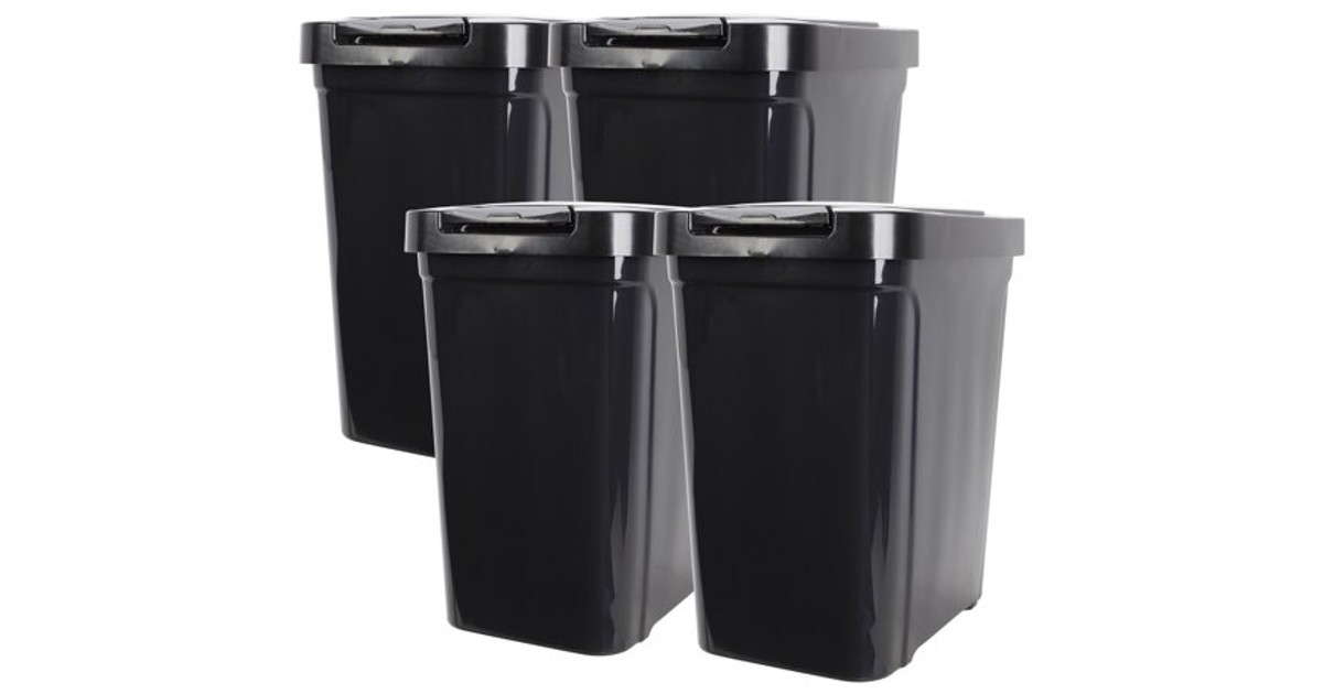 Mainstays Trash Cans 4-Pack