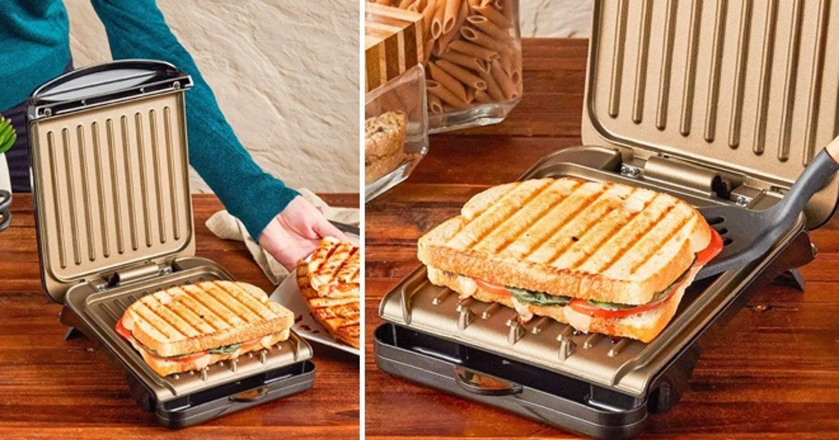 George Foreman Indoor Grill and Panini Press ONLY $14.96 (Reg $28)