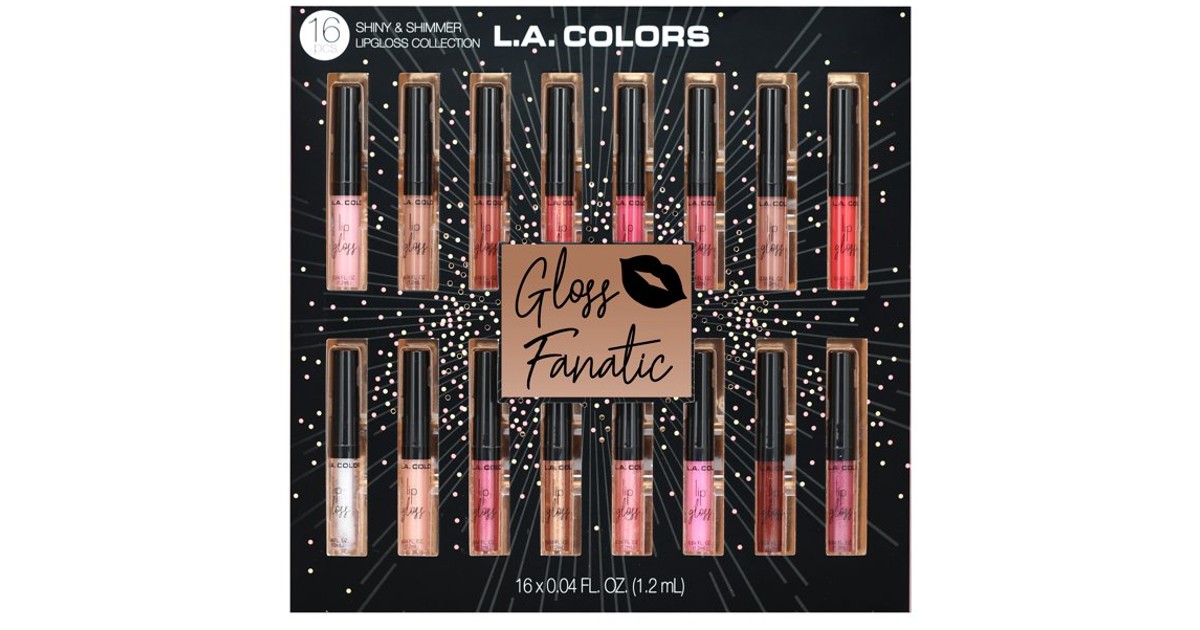 L.A .Cosmetics Lipgloss Gift Set 16-Pc 