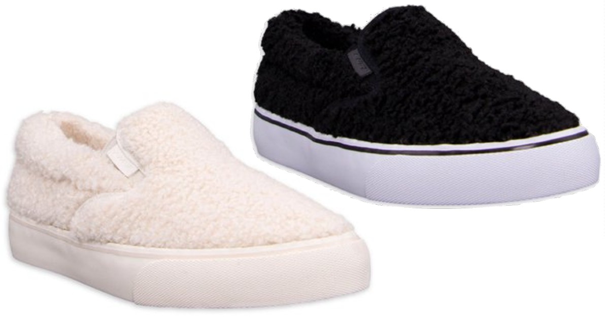 Lugz Women's Sammy Fleece Slip On Sneaker