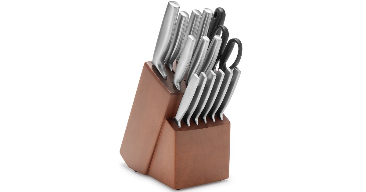 Belgique 16-Piece Knife Block Set at Macy's