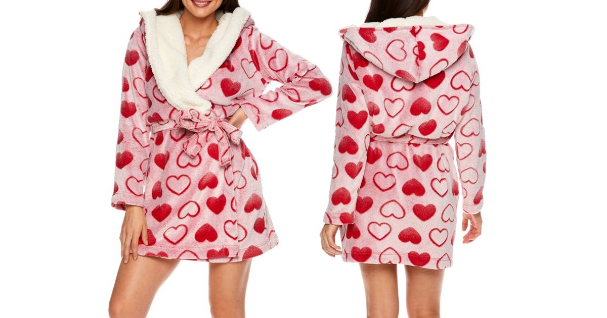 Women’s Hooded Sherpa Robe ONL...