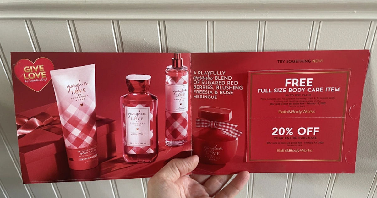 Free FullSize Body Care Item or Wallflower at Bath & Body Works Free