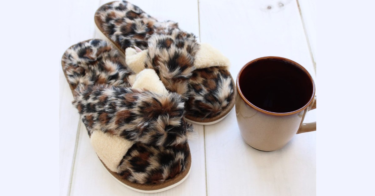 Leopard House Slippers 