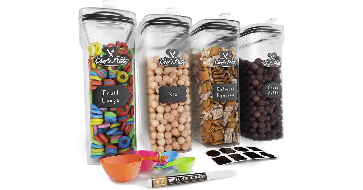 Cereal Storage Containers 4-Piece Set