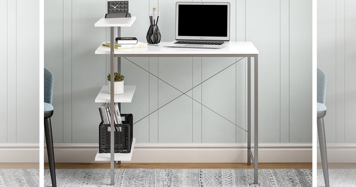 Mainstays Side Storage Desk ONLY 39 (Reg 64) Daily Deals & Coupons