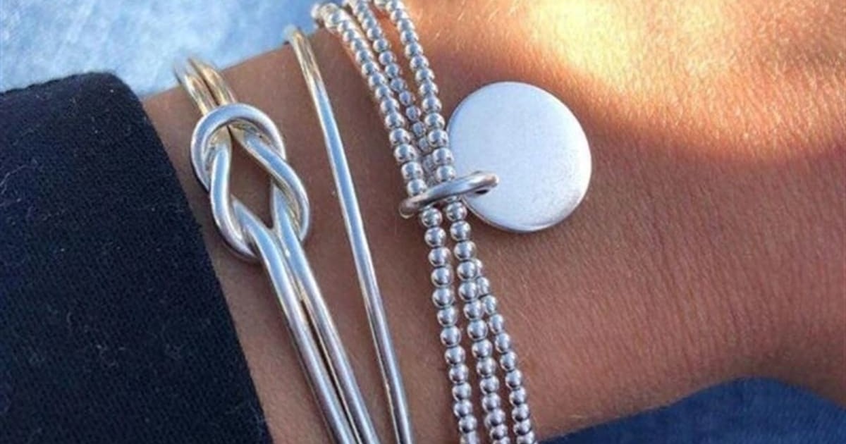 Silver Bangle 3-Piece Set