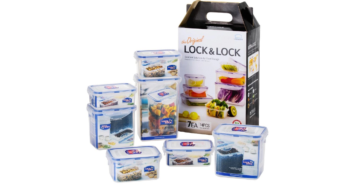 Lock n Lock 14Pc Storage Container Set ONLY 19.99 (Reg 42) Daily