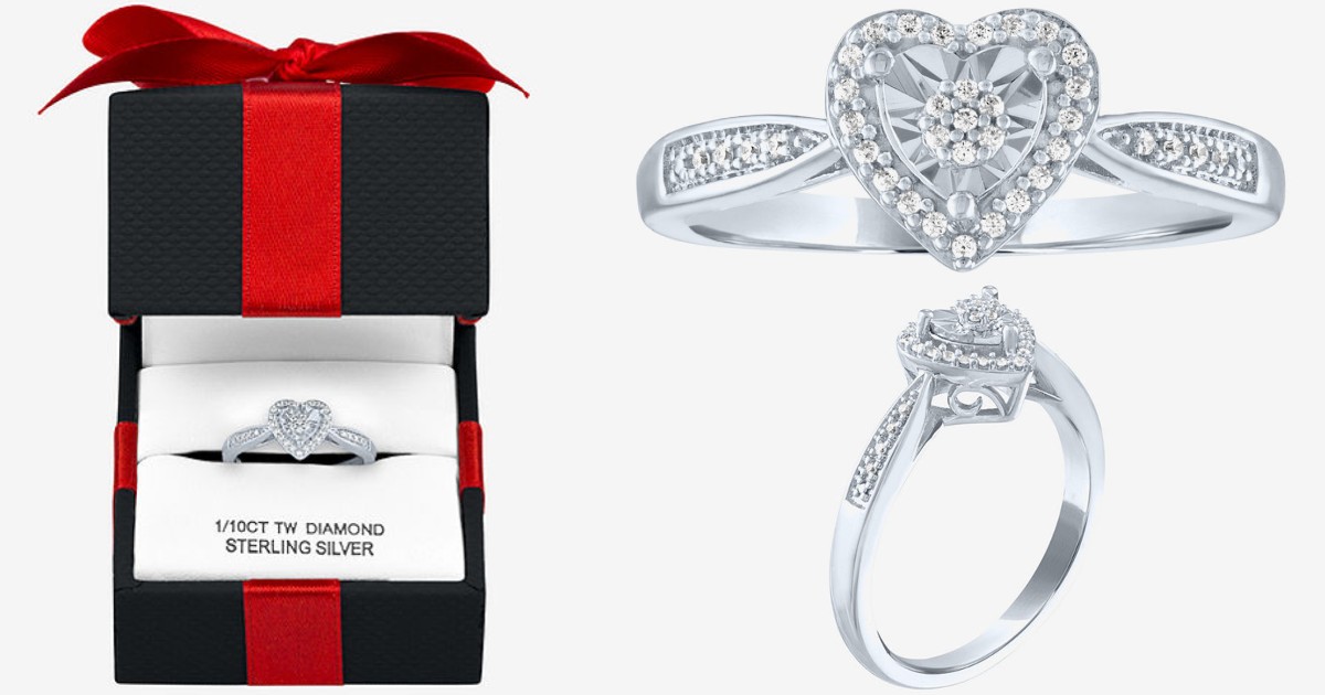 Sterling Silver Heart Cocktail Ring at JCPenney