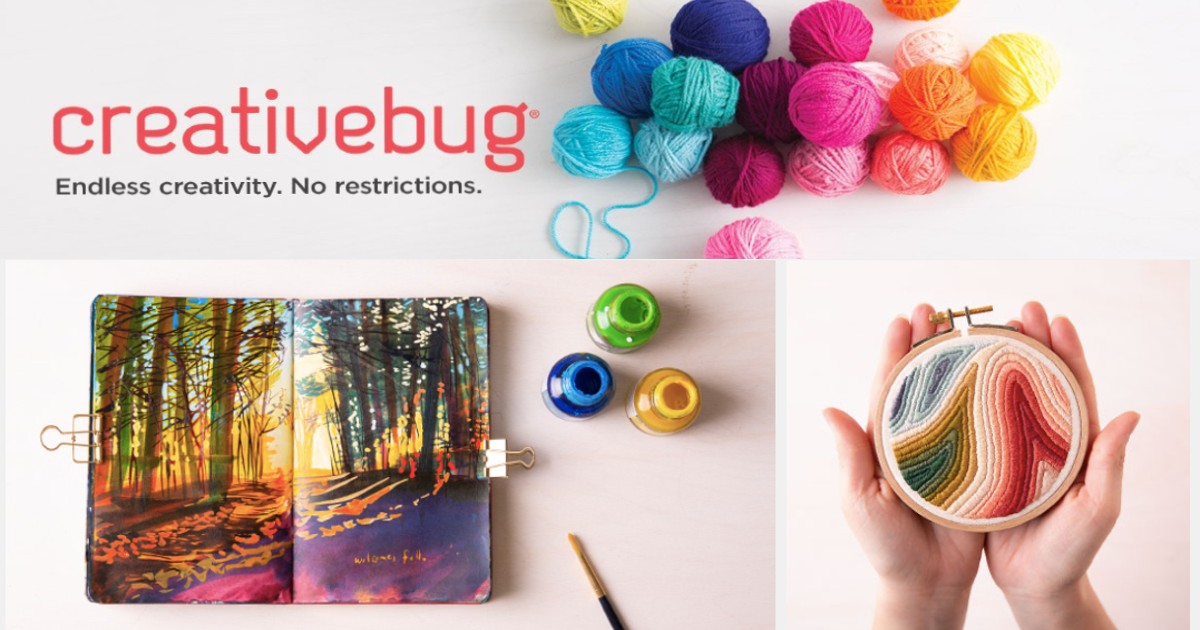 Receive a 7-Day FREE Trial of Creativebug 