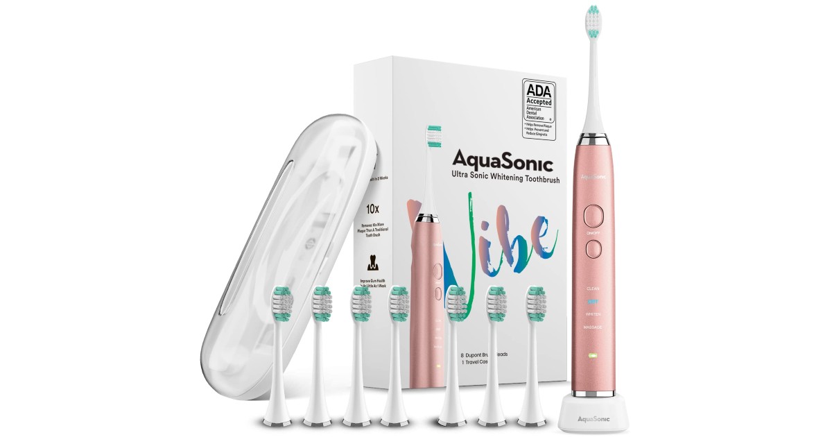AquaSonic Electric Toothbrush Kit