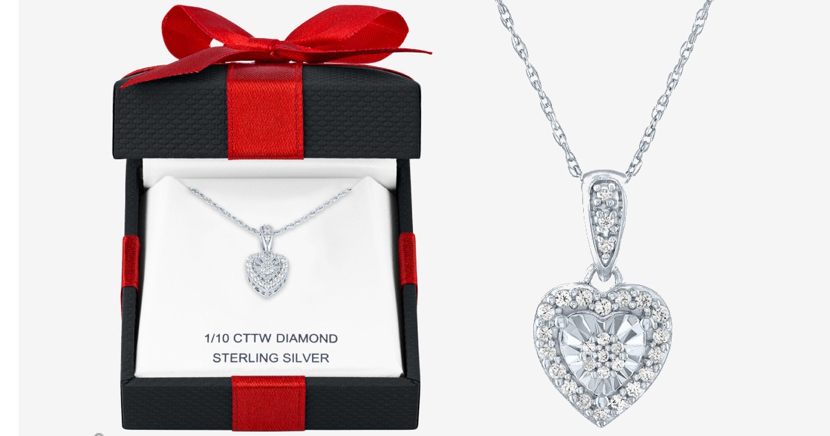 Sterling Silver Heart Pendant Necklace ONLY $22.98 (Reg $125)