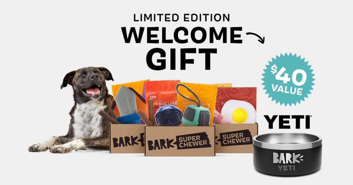 Free Yeti Dog Bowl and Free Shipping from Super Chewer Daily Deals