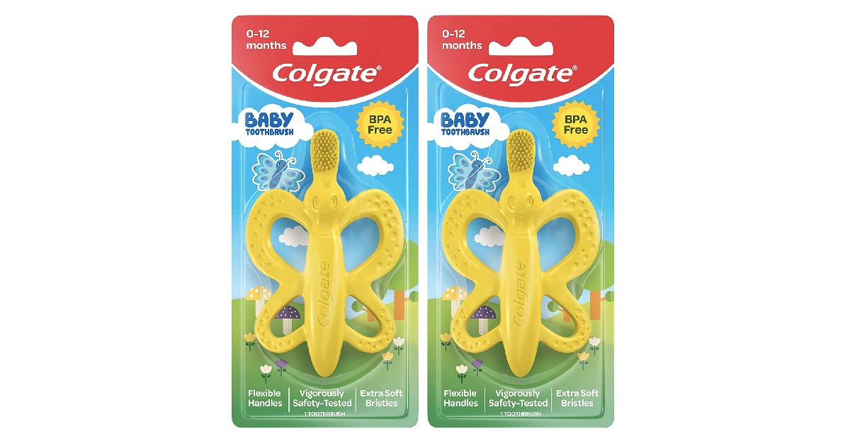 Colgate Baby Toothbrush and Teether on Amazon