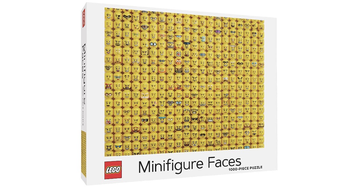 LEGO Minifigure Faces Jigsaw Puzzle on Amazon