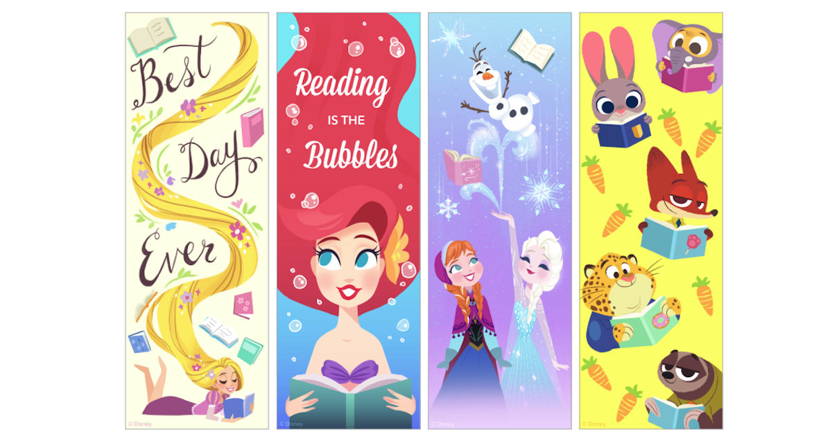 8 FREE Disney Printable Bookma...