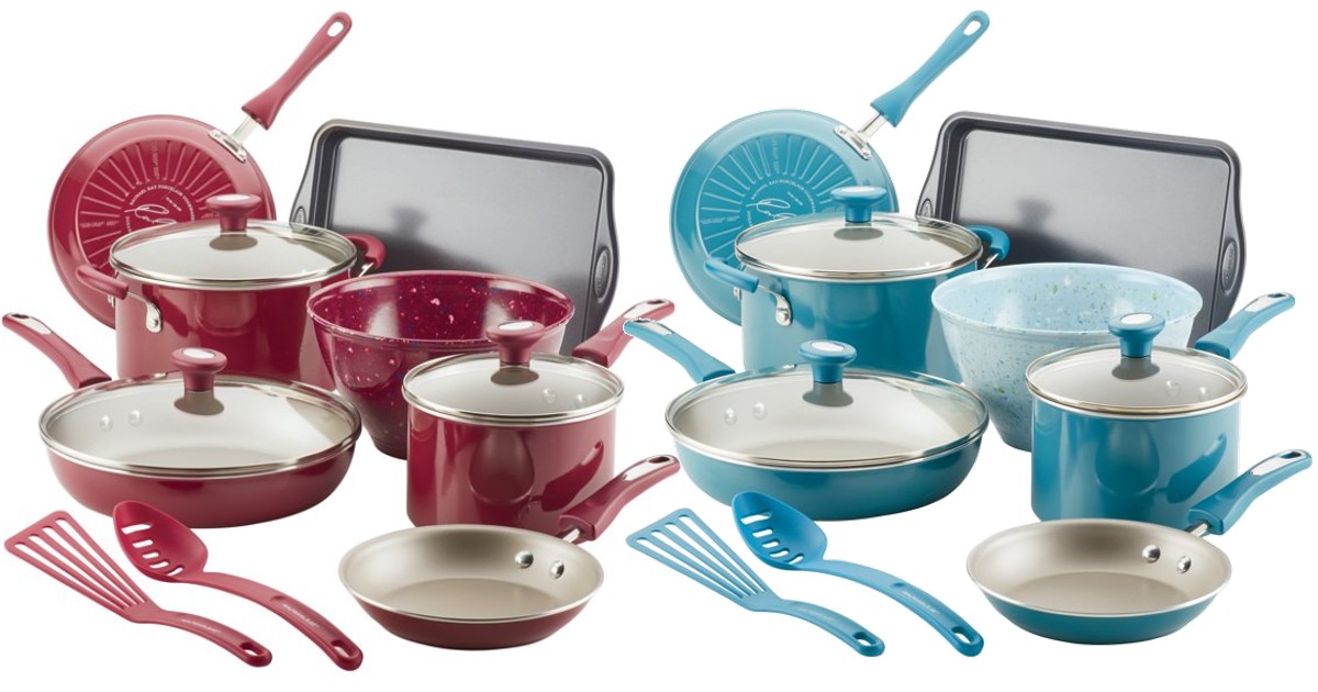 Rachael Ray 12-Pc Nonstick Pots and Pans Set
