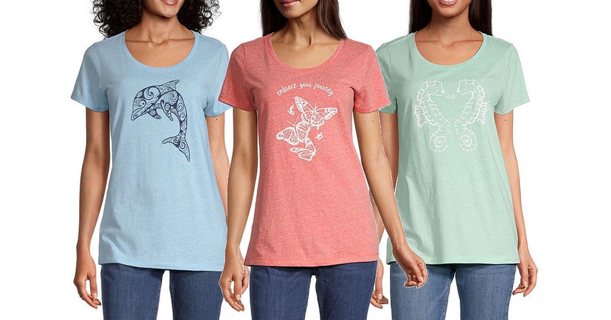 Womens Short Sleeve T-Shirt ONLY $9.99 (Reg $22)