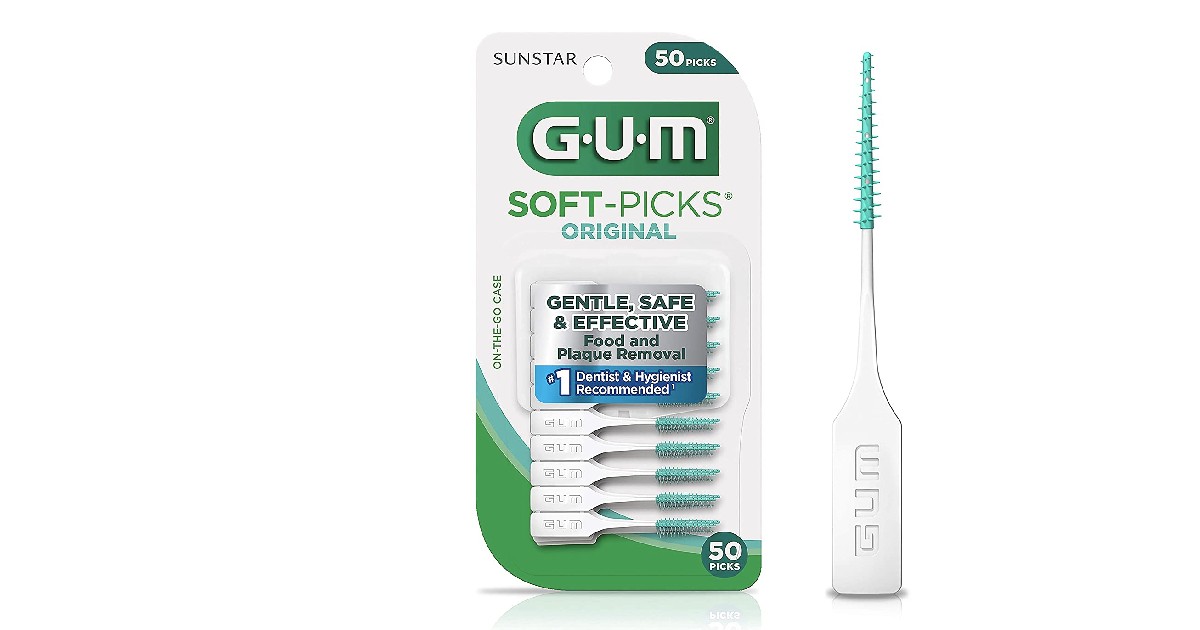 GUM Original Dental Picks 50-Count on Amazon