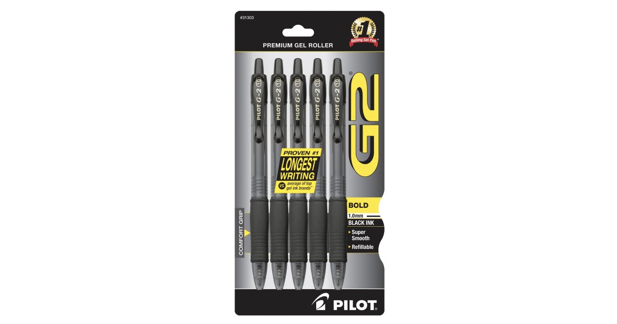 PILOT G2 Rolling Ball Gel Pens on Amazon