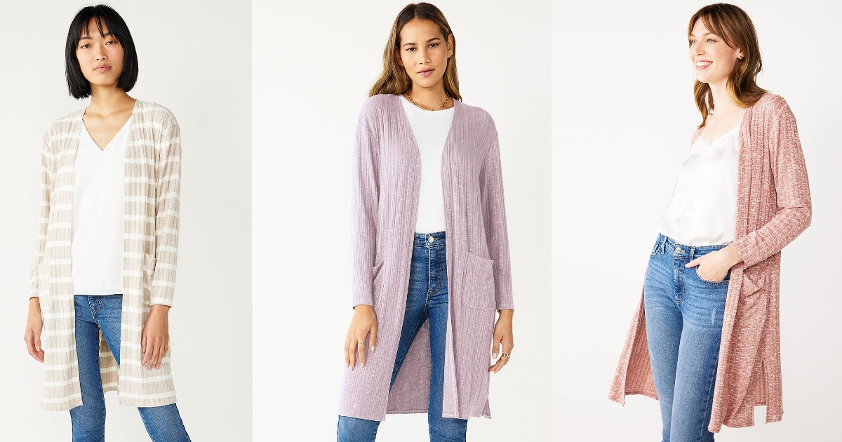 nine west duster cardigan