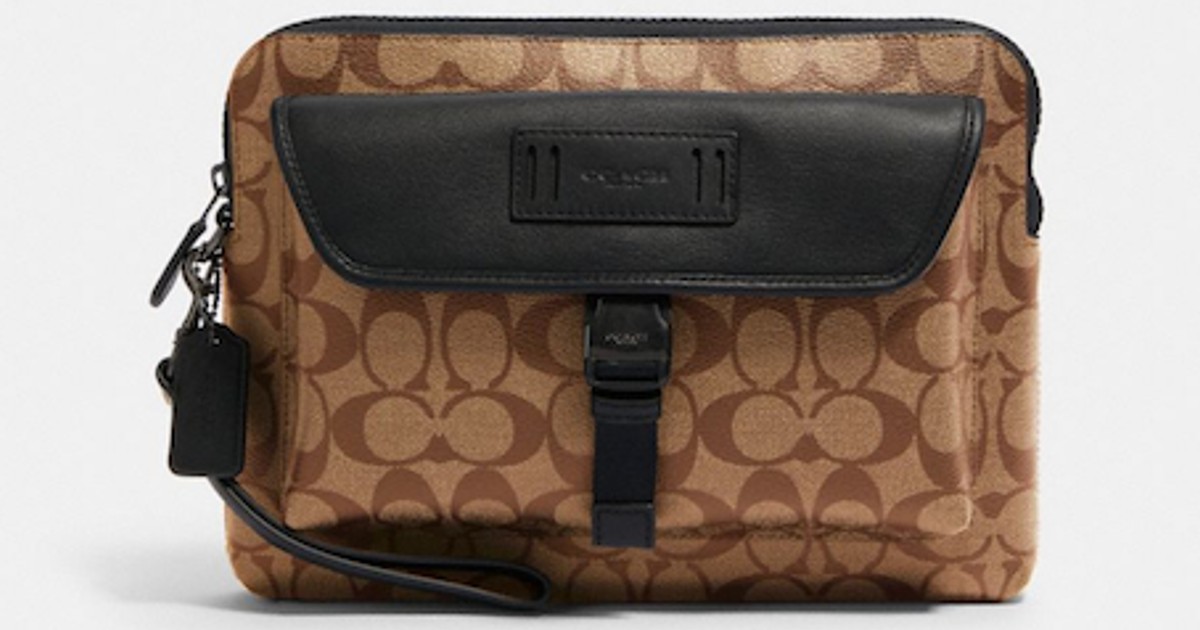 Coach Ranger Pouch In Signature Canvas