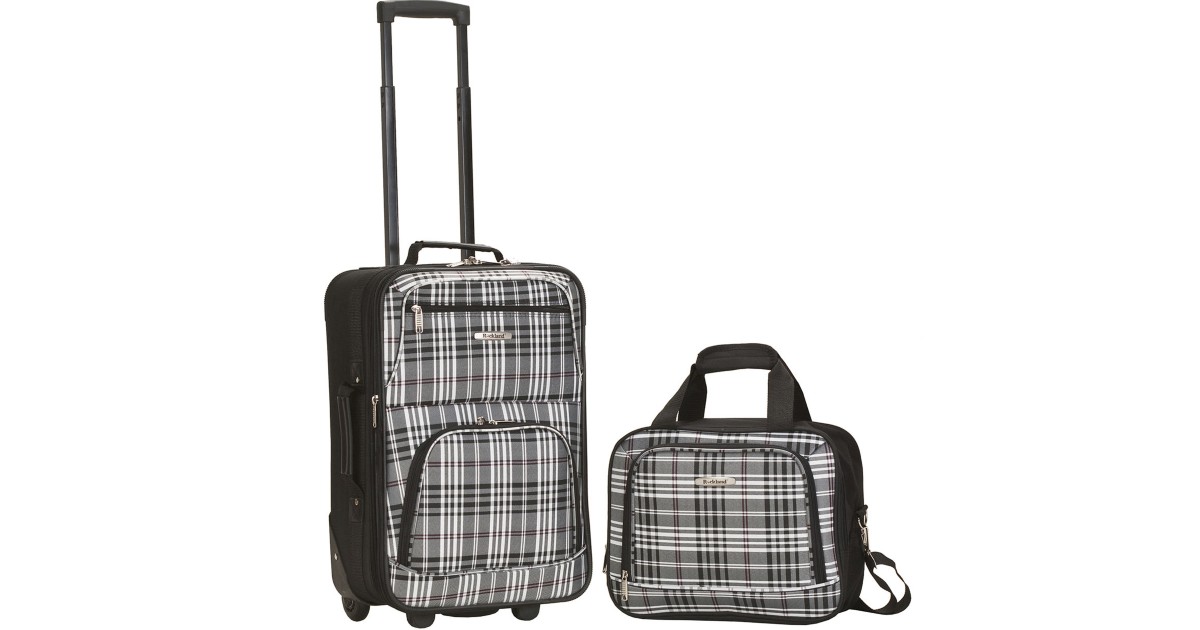 Rockland Rio 2Piece CarryOn Luggage ONLY 64.21 (Reg 120) Daily